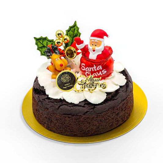 【2025 Xmas予約】グルテンフリー クリスマスケーキ ガトーショコラ 4号【卵・乳・小麦粉不使用/ヴィーガン】