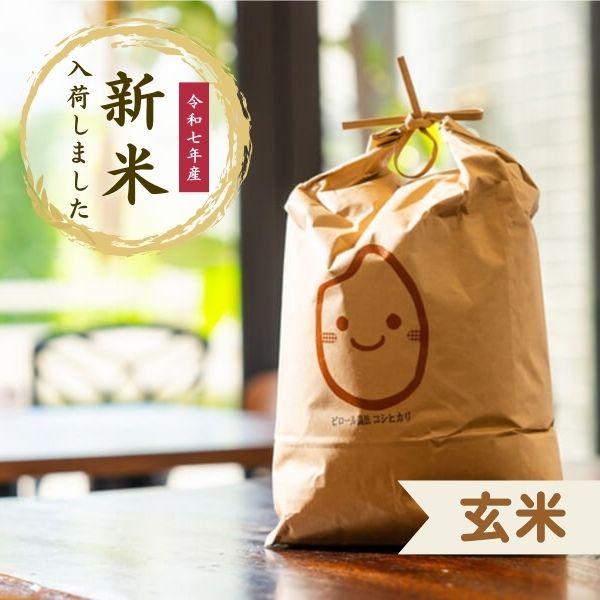 【令和7年産新米】＜玄米＞ピロール米（ビタミンB12含有 国産コシヒカリ）5kg ヴィーガン