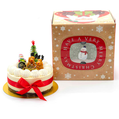 【2025 Xmas予約】グルテンフリー クリスマスケーキ2個セット ガトーショコラ＆ホワイトムース 4号【卵・乳・小麦粉不使用/ヴィーガン】