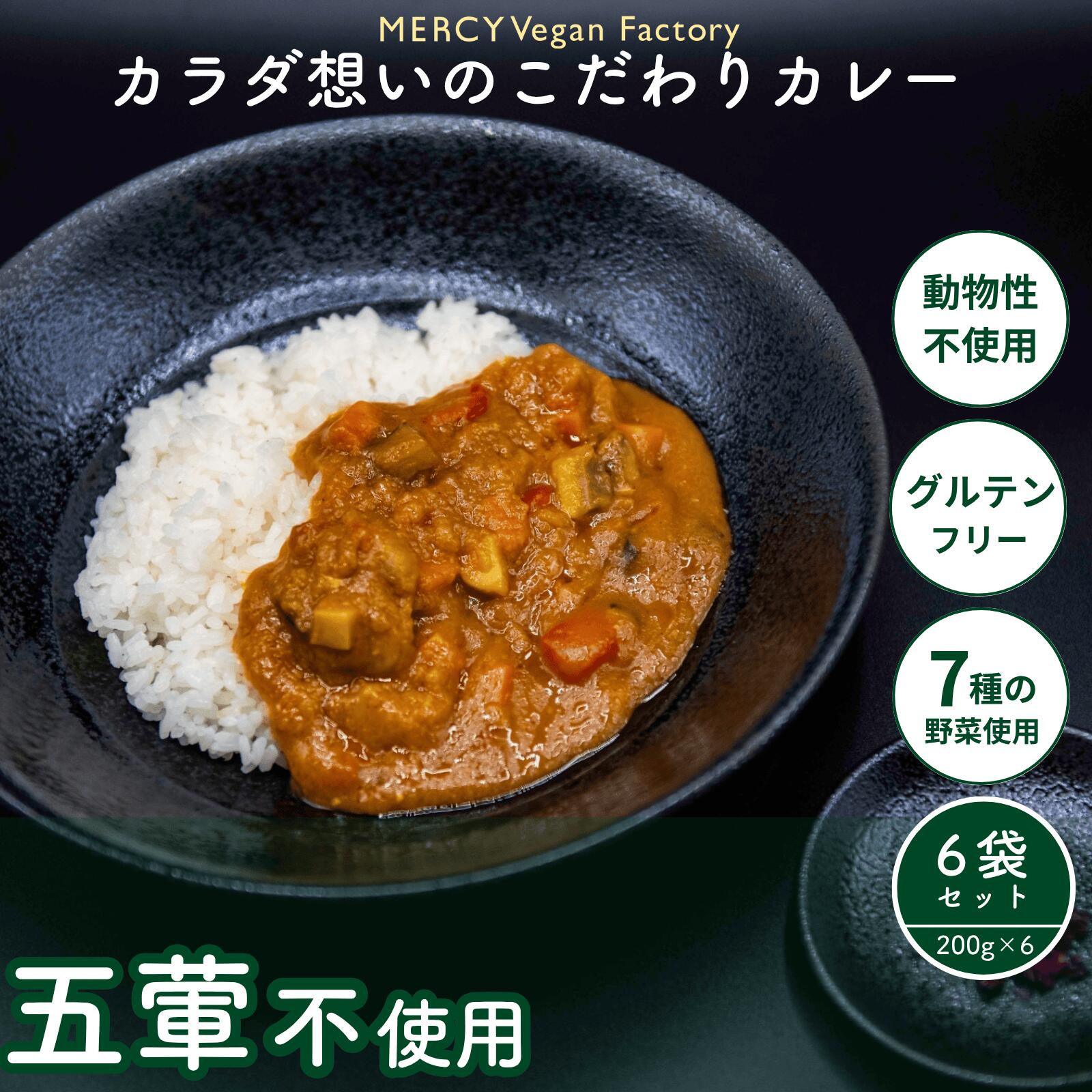 メーシー ヴィーガンカレー 200g×6袋 【卵・乳・小麦粉不使用/グルテンフリー/贈答用・ギフトにも】