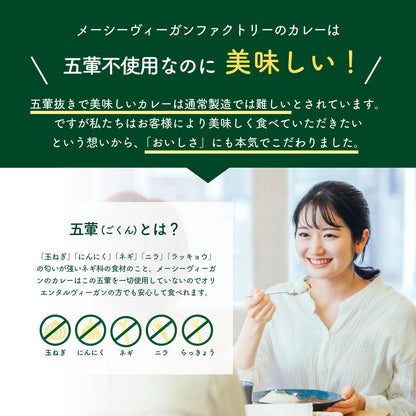 メーシー ヴィーガンカレー 200g×6袋 【卵・乳・小麦粉不使用/グルテンフリー/贈答用・ギフトにも】