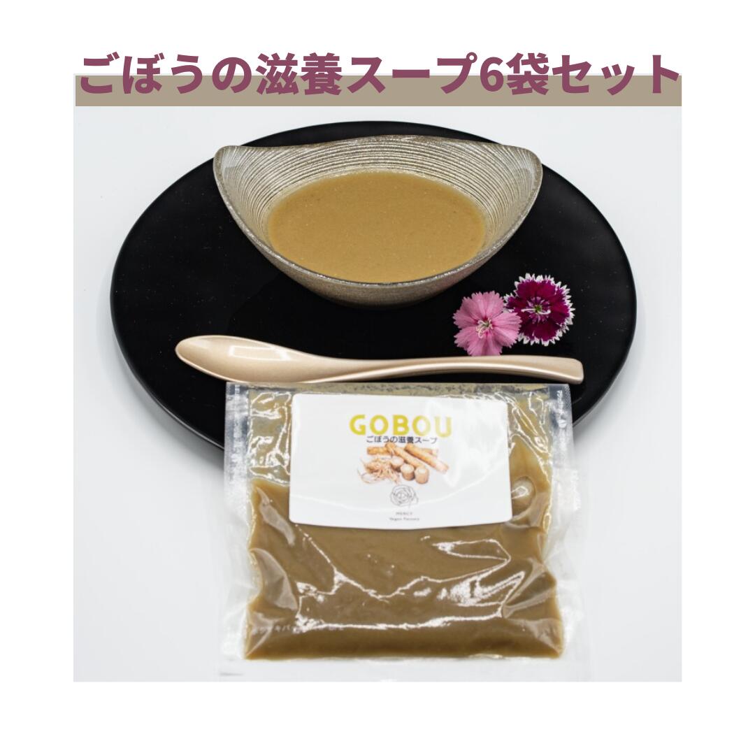 メーシー　ヴィーガン ごぼうの滋養スープ 6袋【卵・乳・小麦粉不使用/グルテンフリー/贈答用・ギフトにも】